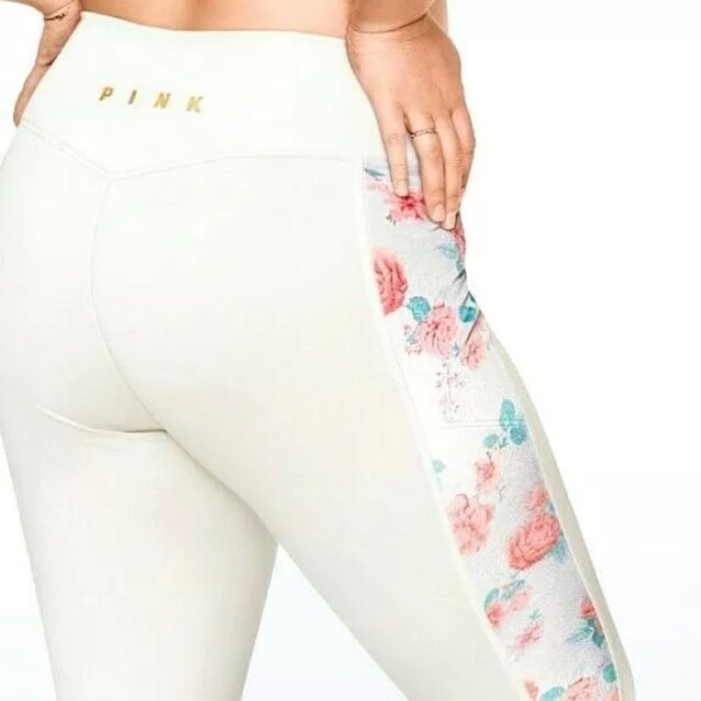 Pink Victoria Secret fleece lined pants L.